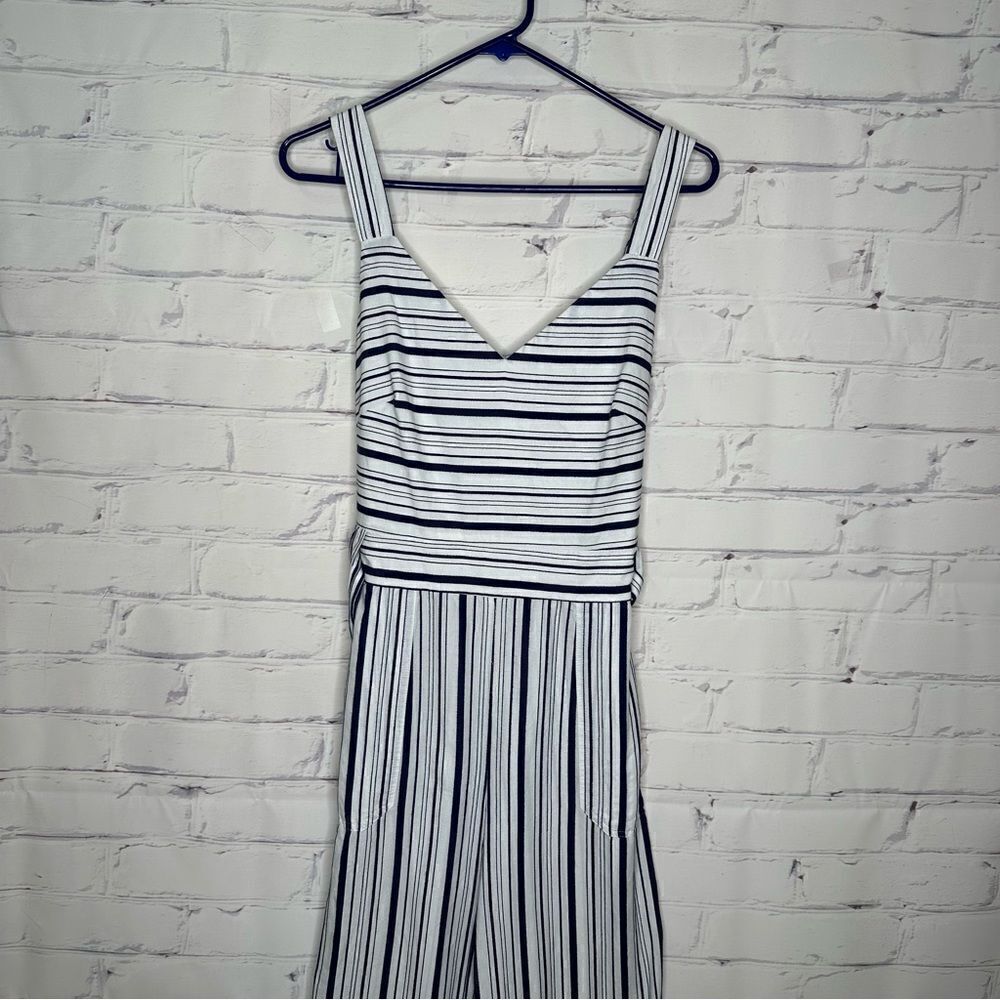 Elle medium white and blue jumpsuit‎
